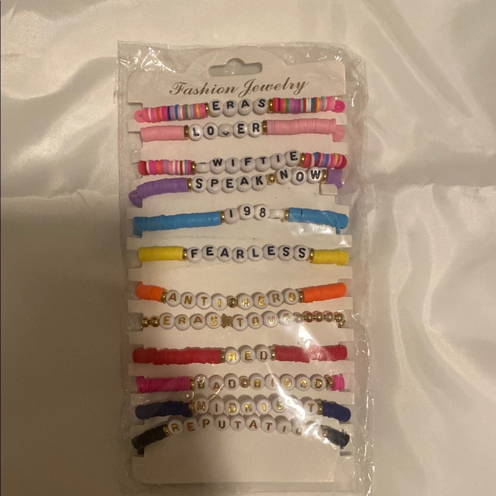 Pink and Blue Jewelry Set with Vibrant Accessories